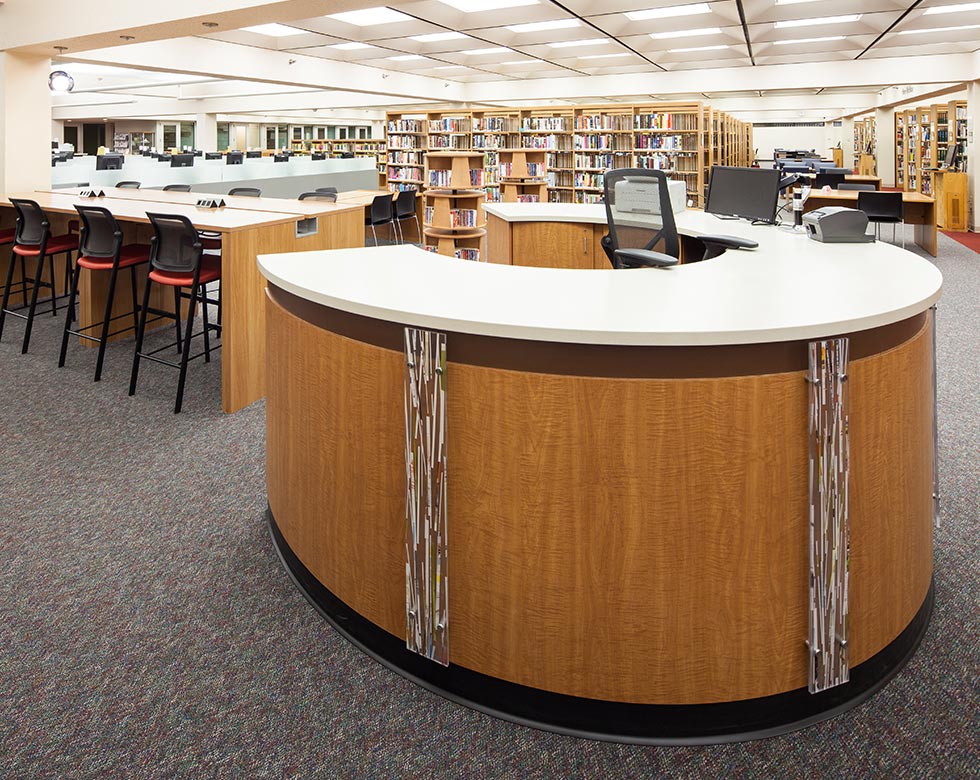 Bettendorf Library desk