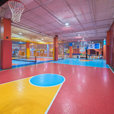 Basketball courts at Round1 Spo-cha location at Willowbrook Mall