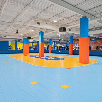 Roller skating area at Round1