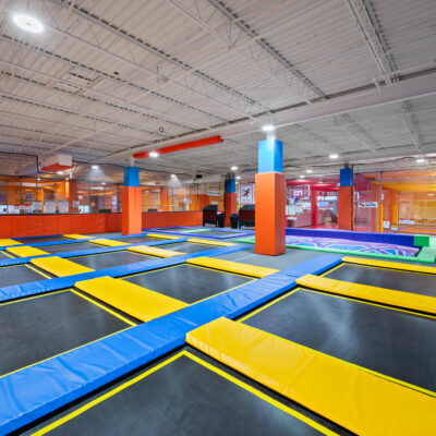 Trampoline area at Round1 Spo-cha at Willowbrook Mall