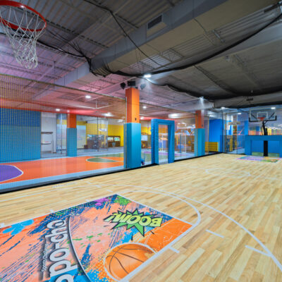 Basketball courts at Round1 Spo-cha.